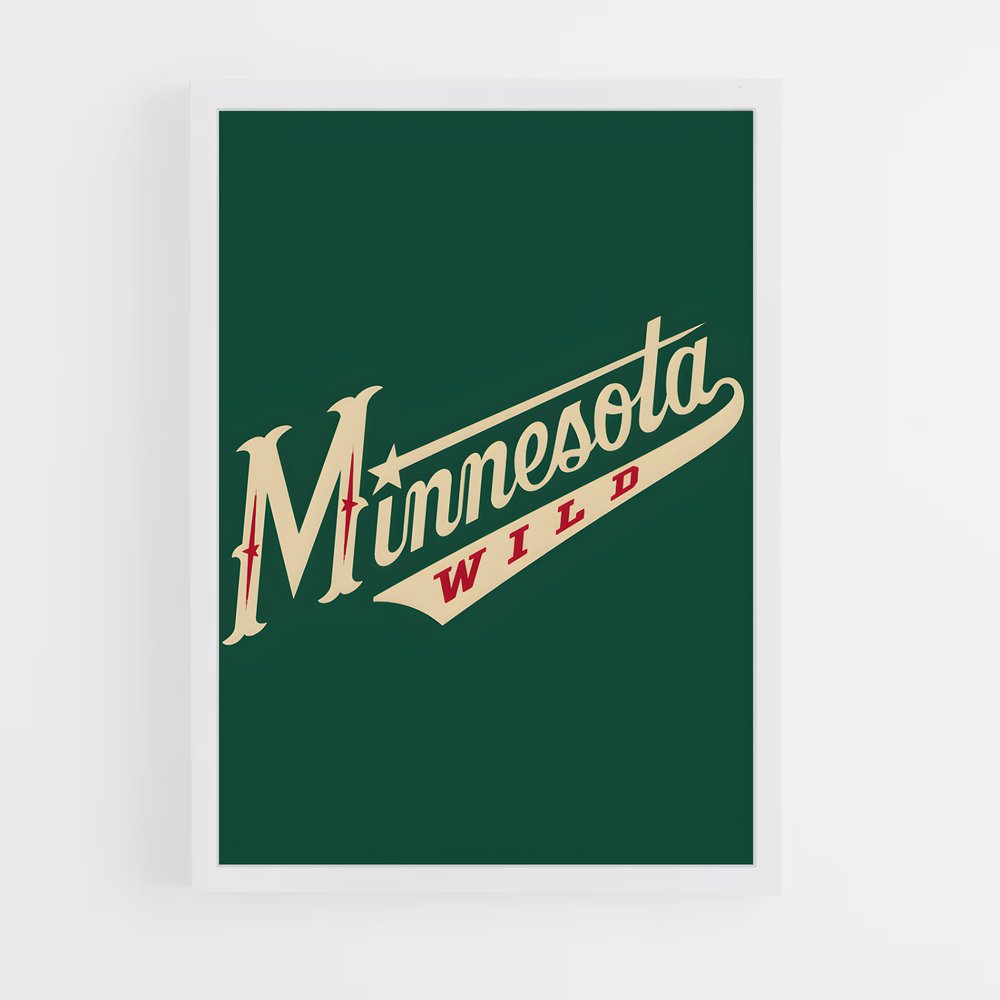 Poster Minnesota de wild – affiche Hockey sur glace (vue 3)